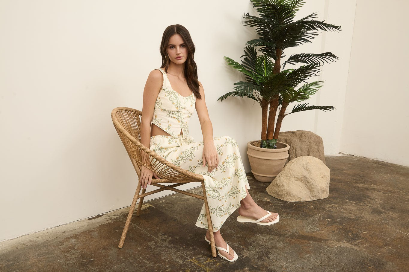 Fresh Bloom Linen Skirt Set image 13