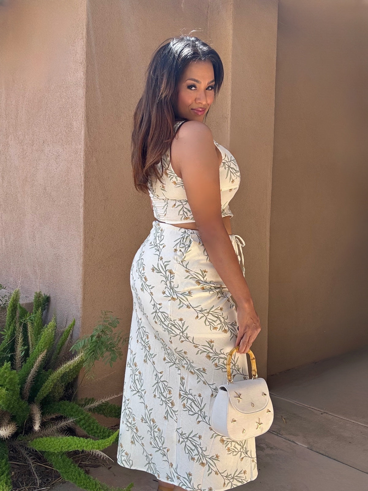 Fresh Bloom Linen Skirt Set image 4