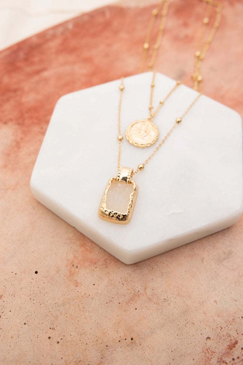 Golden Harmony Layered Necklace image 1