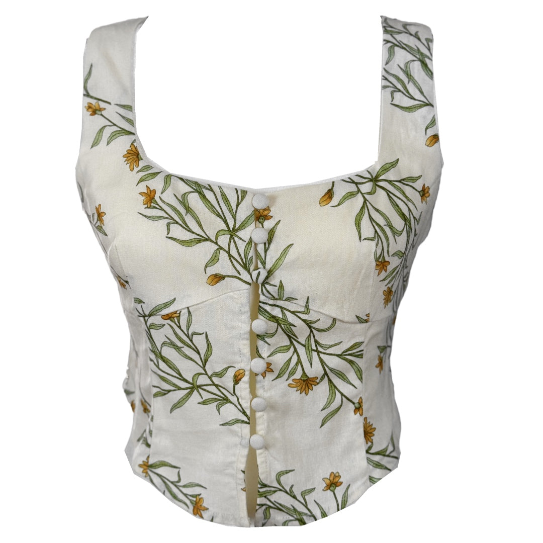 Fresh Bloom Linen Skirt Set image 11