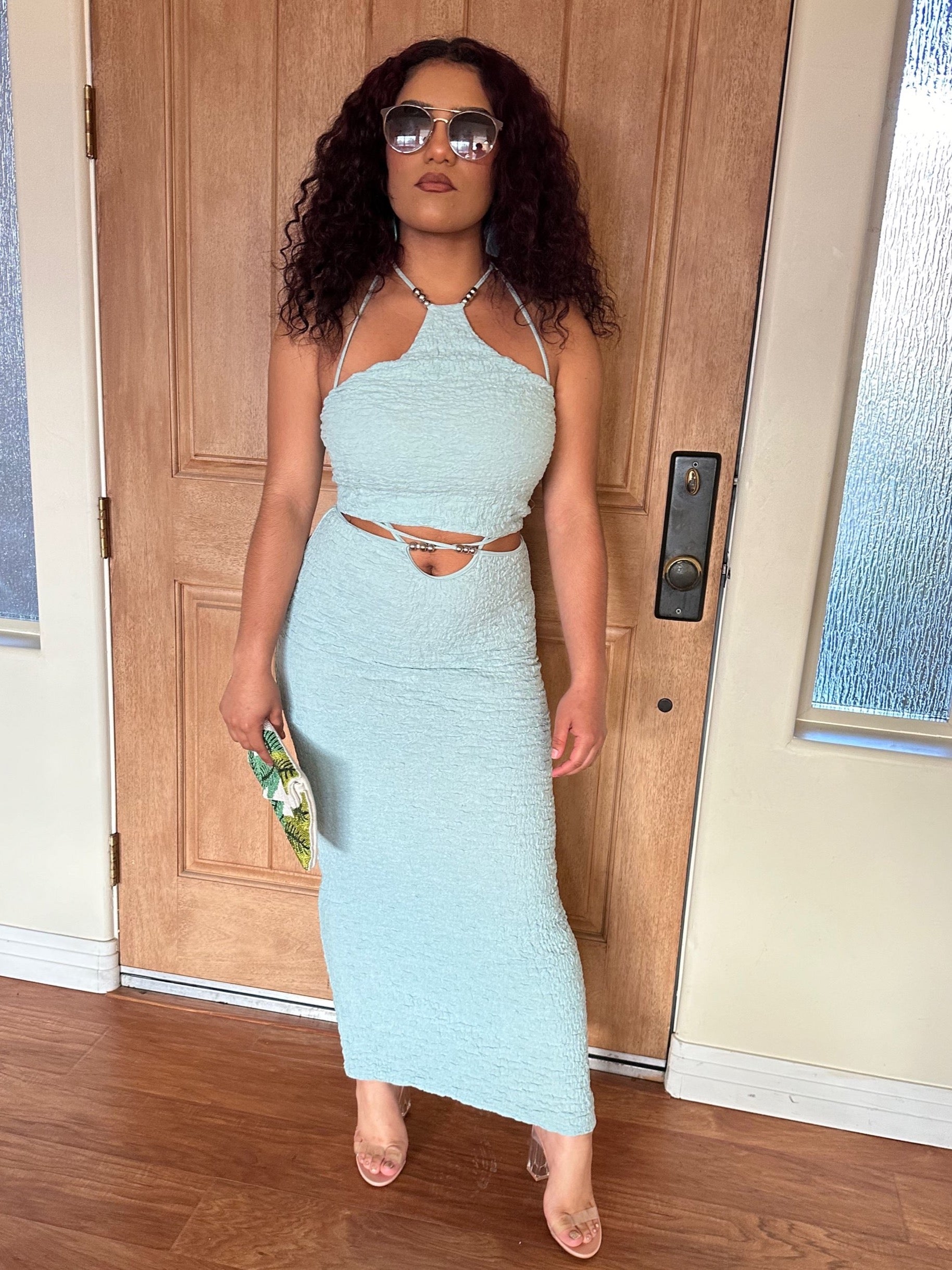 Sea Shore Halter Skirt Set image 0